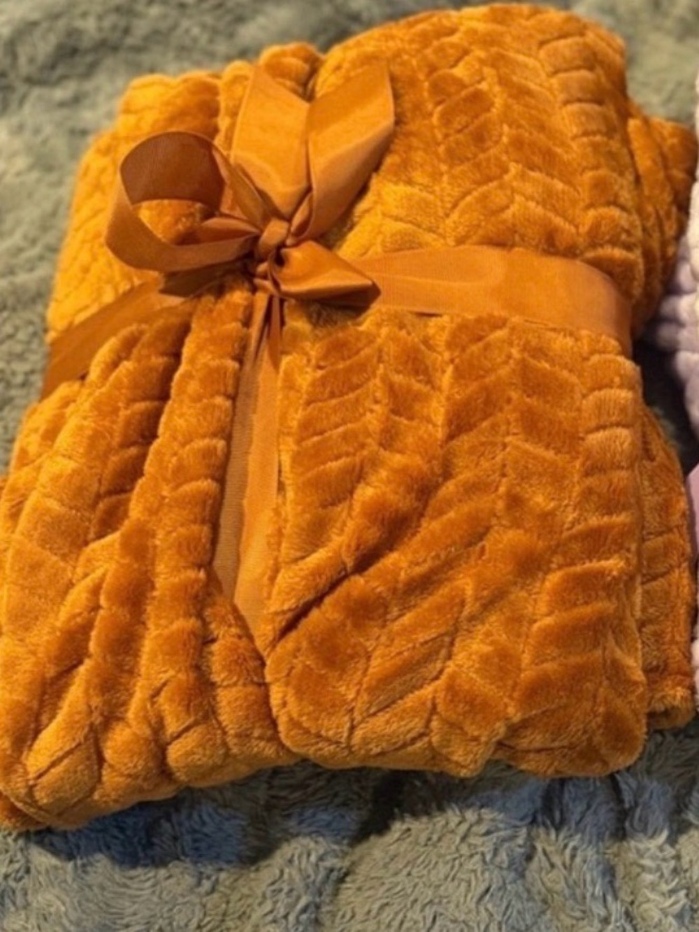 Luxurious Throw Blanket - Orange